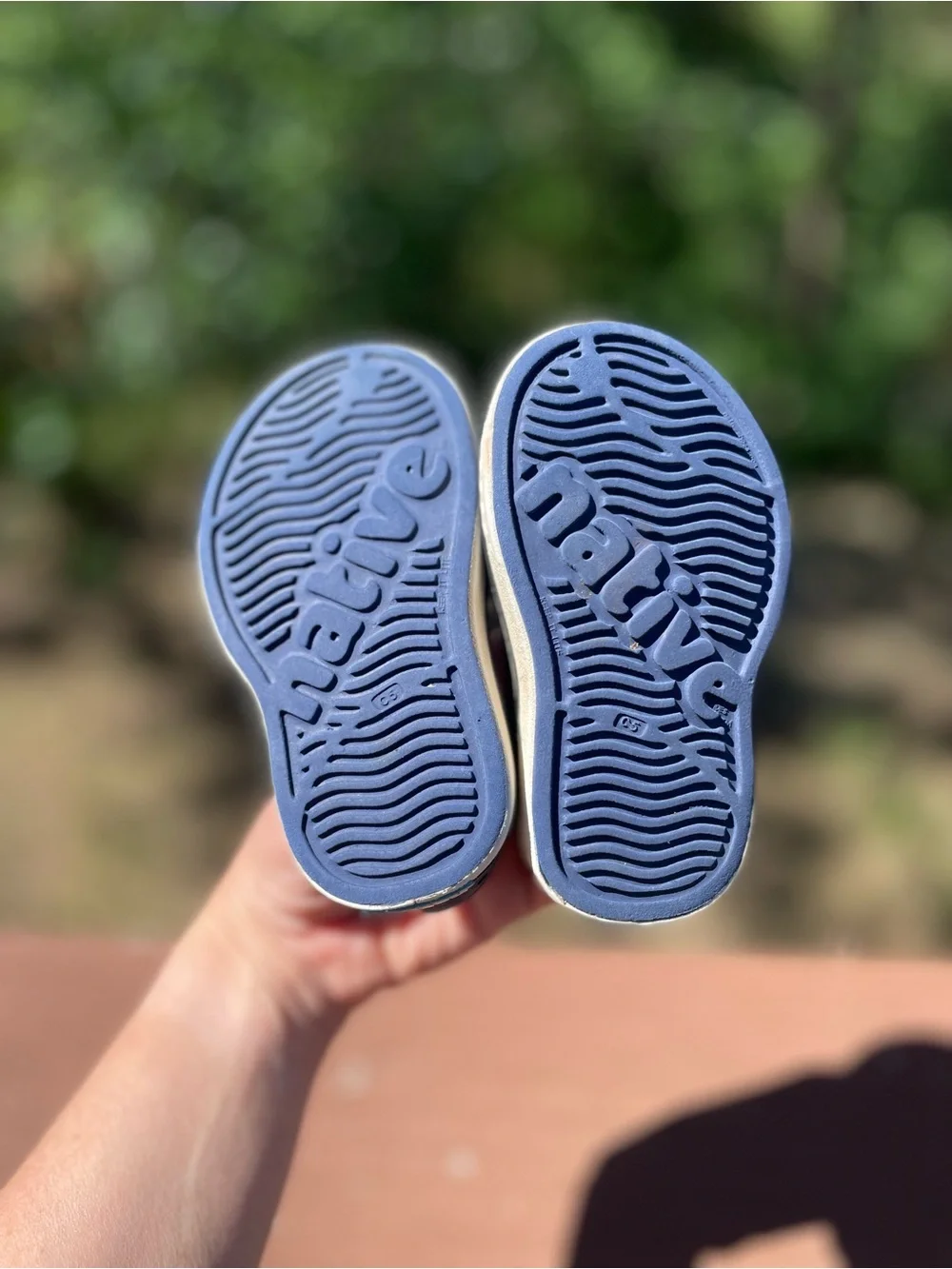 Native Shoes Kids Child Miles Slip-On Perforated Water Shoes - Navy Blue